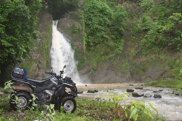 ATV by Waterfall